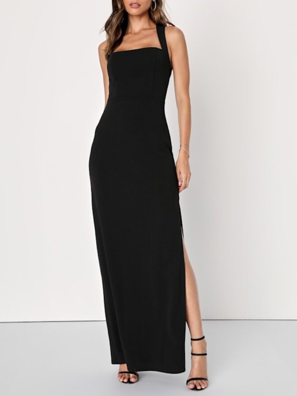 Lulus Glamorous Dedication Black Sleeveless Column Maxi Dress - Size XXL